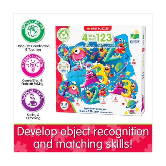 My First Puzzles - 4 In A Box - 123: 20 Pcs